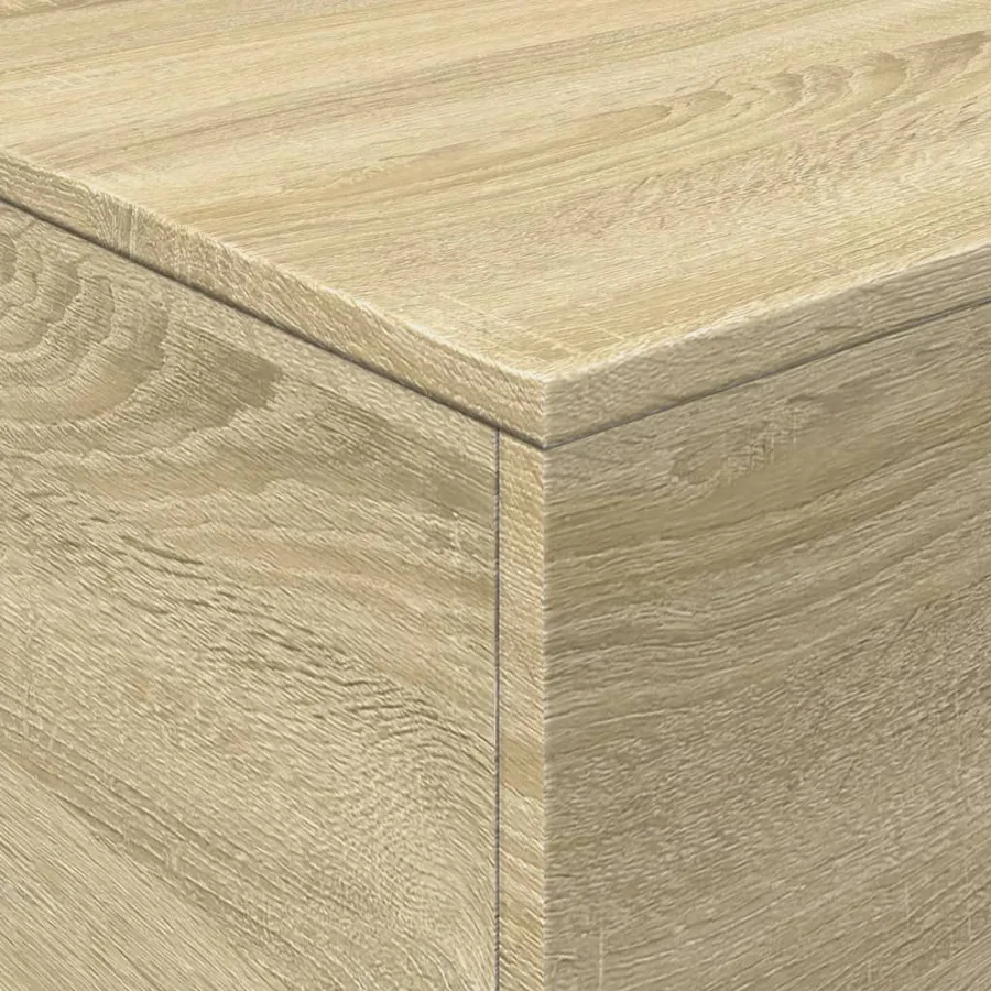 Table basse avec lumières LED chêne sonoma 90x50x40 cm - 10
