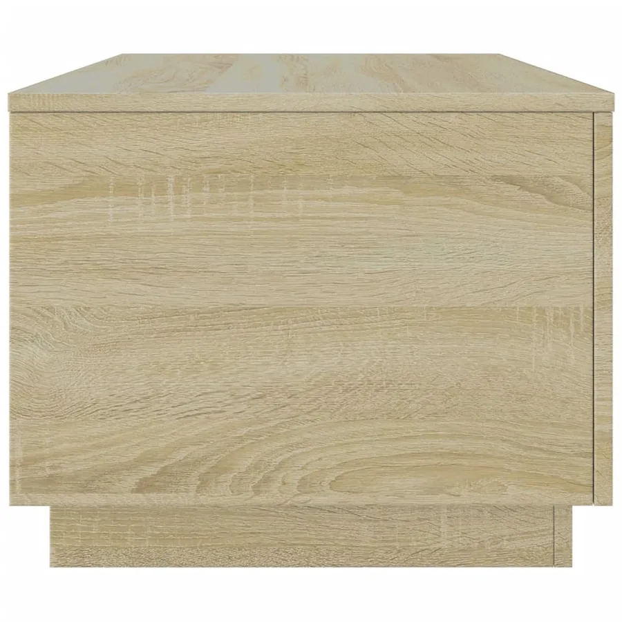 Table basse avec lumières LED chêne sonoma 90x50x40 cm - 8