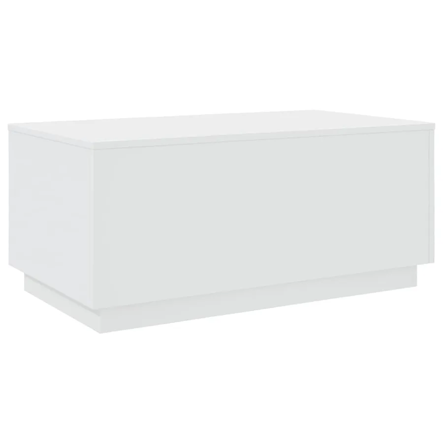 Table basse avec lumières LED blanc 90x50x40 cm - 3
