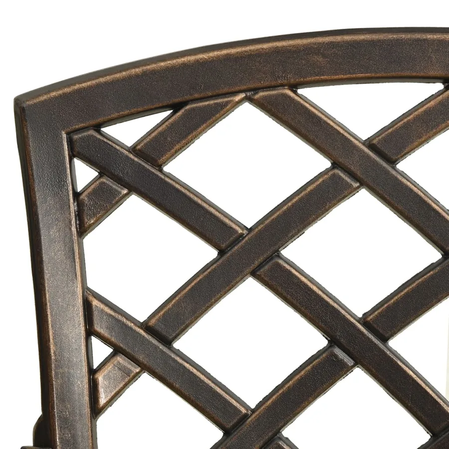 Ensemble de bistrot 3 pcs bronze aluminium coulé - 9