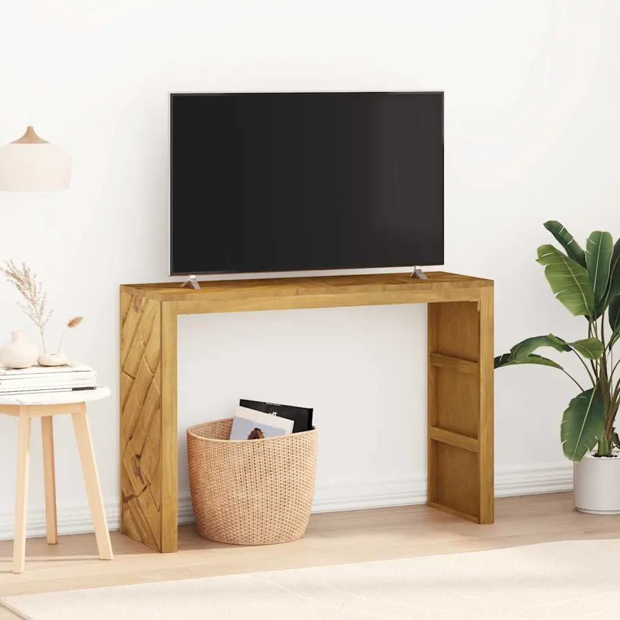 Table console 110x35x75 cm bois massif d'acacia - 3