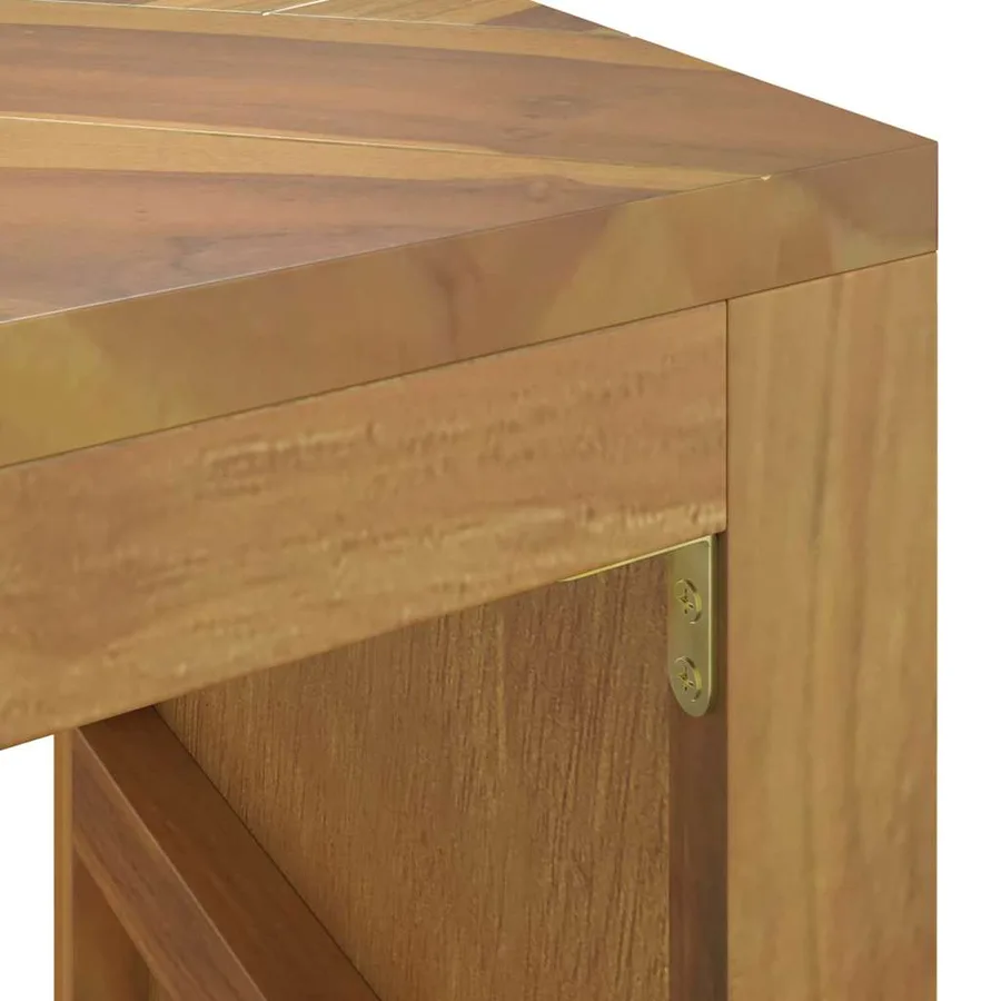 Table console 110x35x75 cm bois massif d'acacia - 8