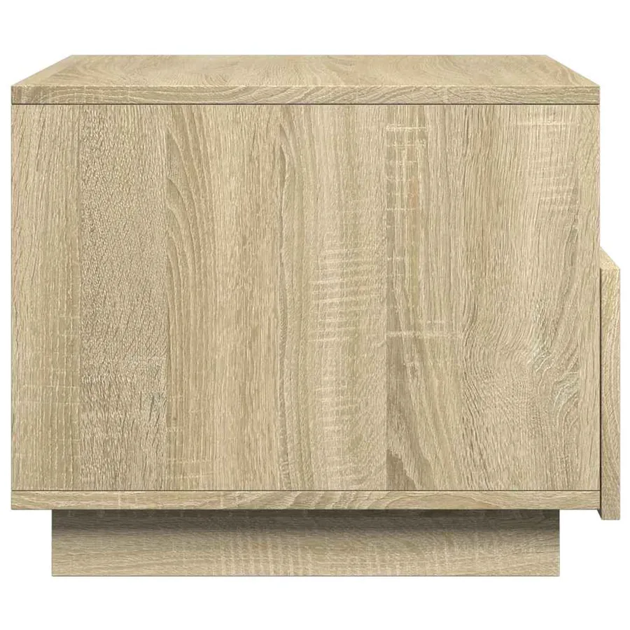 Table basse avec lumières LED chêne sonoma 50x49x40 cm - 8
