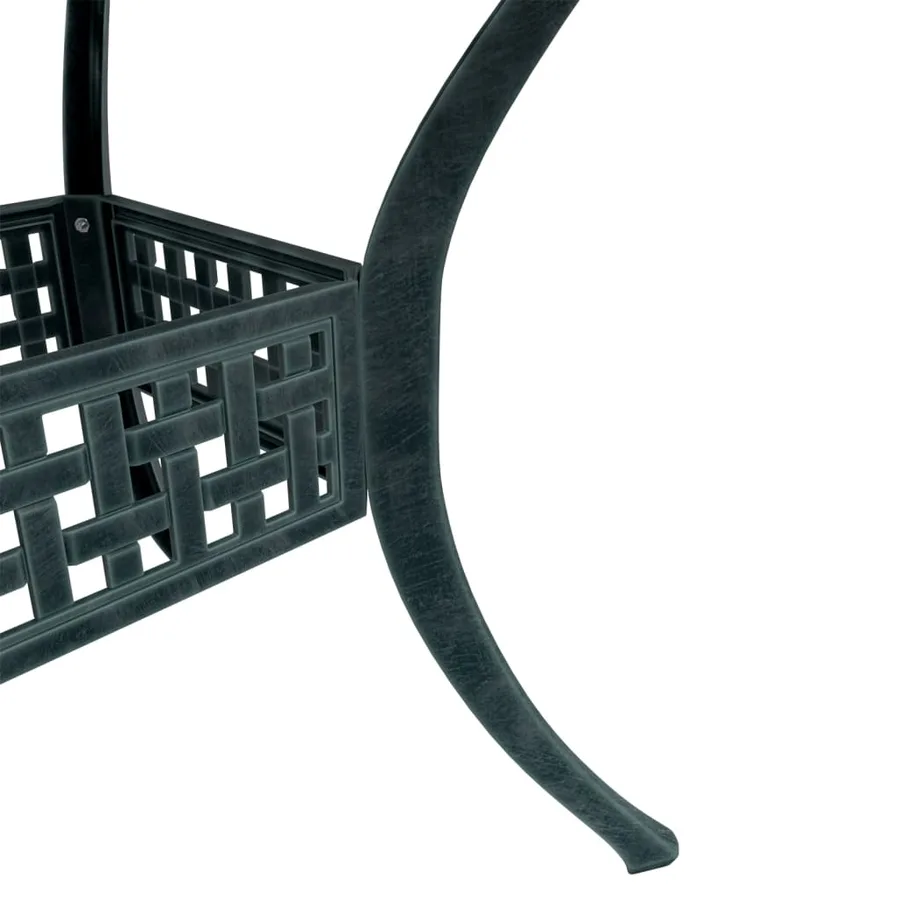 Table de jardin vert 80x80x75 cm aluminium coulé - 10