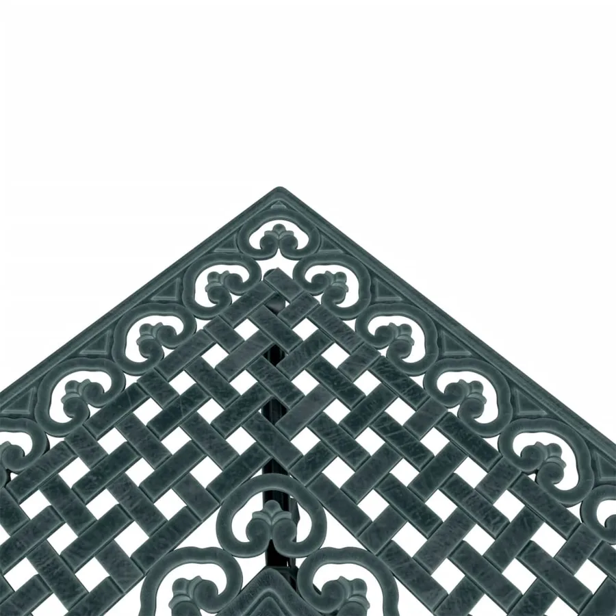 Table de jardin vert 80x80x75 cm aluminium coulé - 9