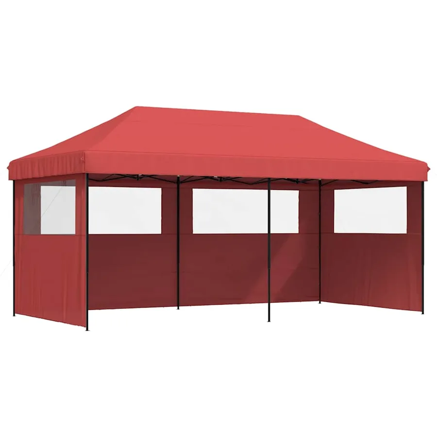 Tente de réception pliable escamotable avec 3 parois latérales - 2