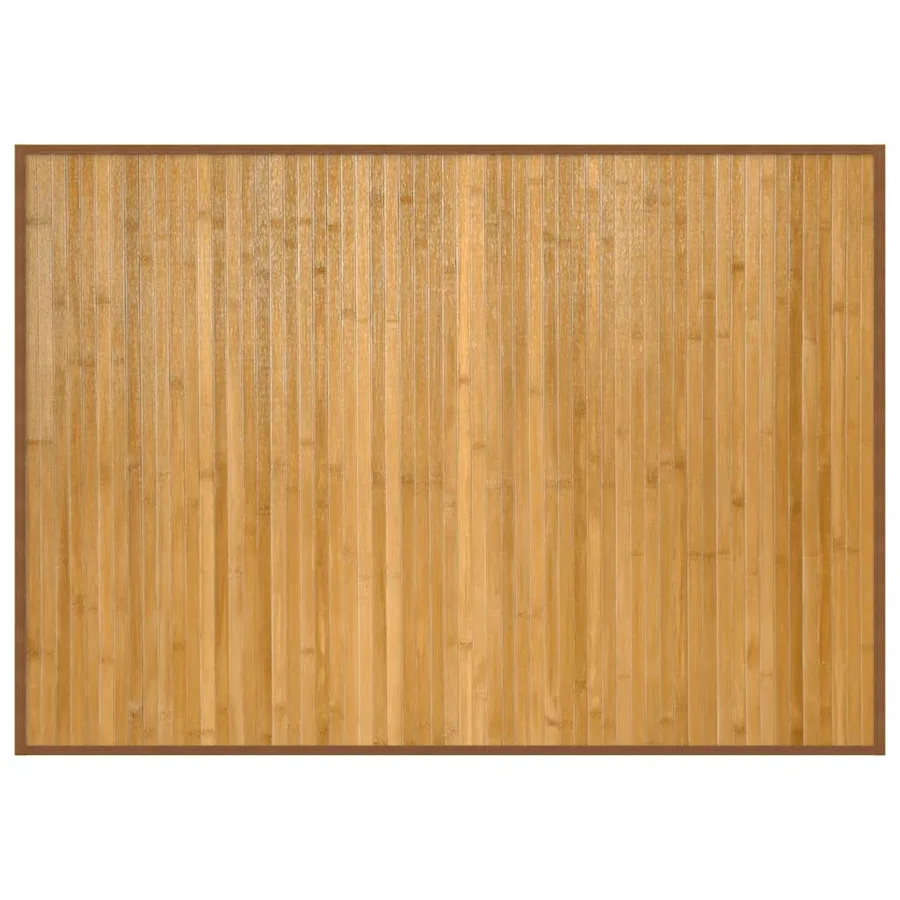 Tapis rectangulaire naturel 70x100 cm bambou - 2