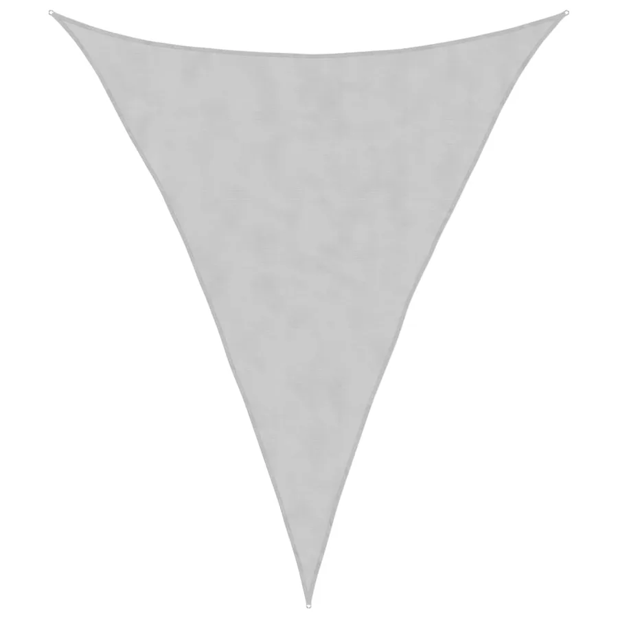 Voile d'ombrage gris clair 5x6x6 m 100% polyester oxford - 2