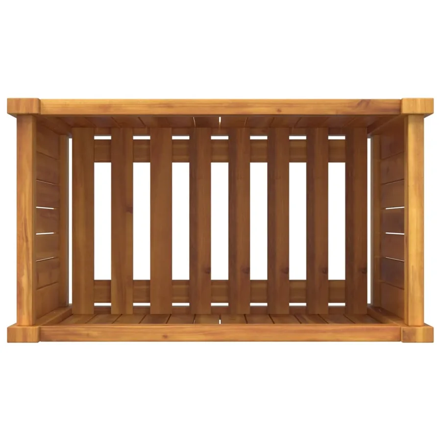 Jardinière avec doublure 54x31x50 cm bois massif d'acacia - 8