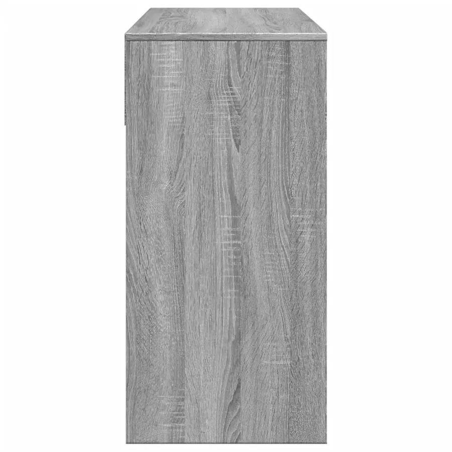Coiffeuse avec miroir sonoma gris 80x39x80 cm - 6