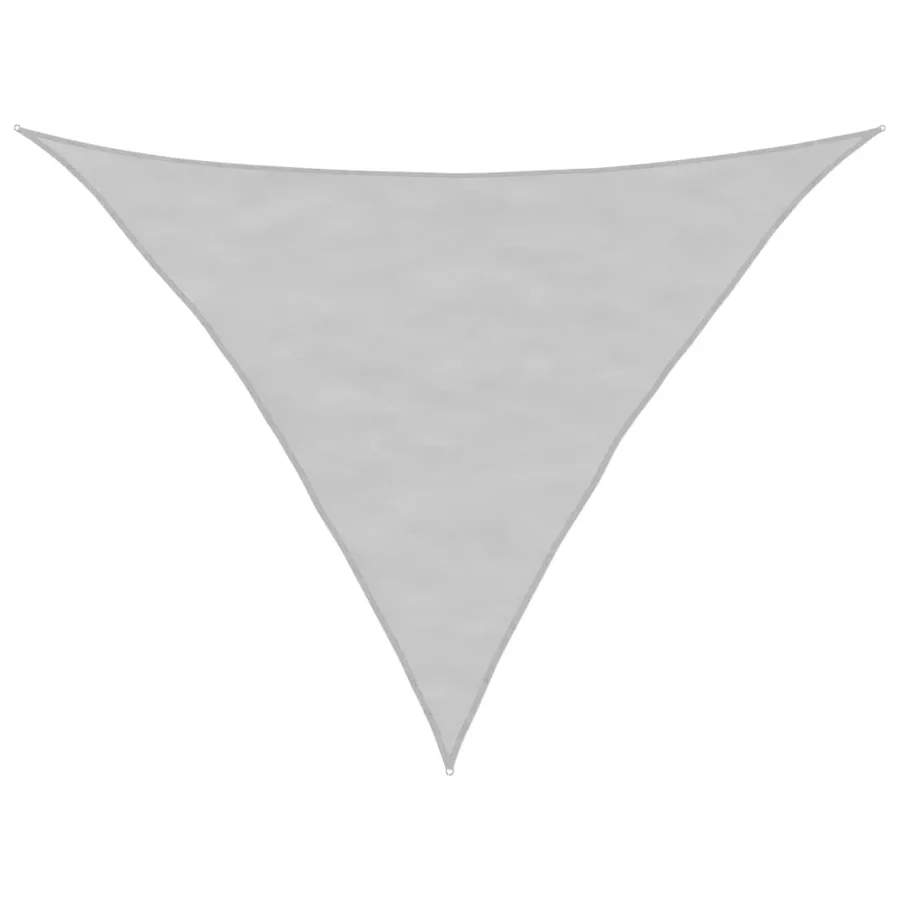 Voile d'ombrage gris clair 3x3x4,24 m 100% polyester oxford - 2