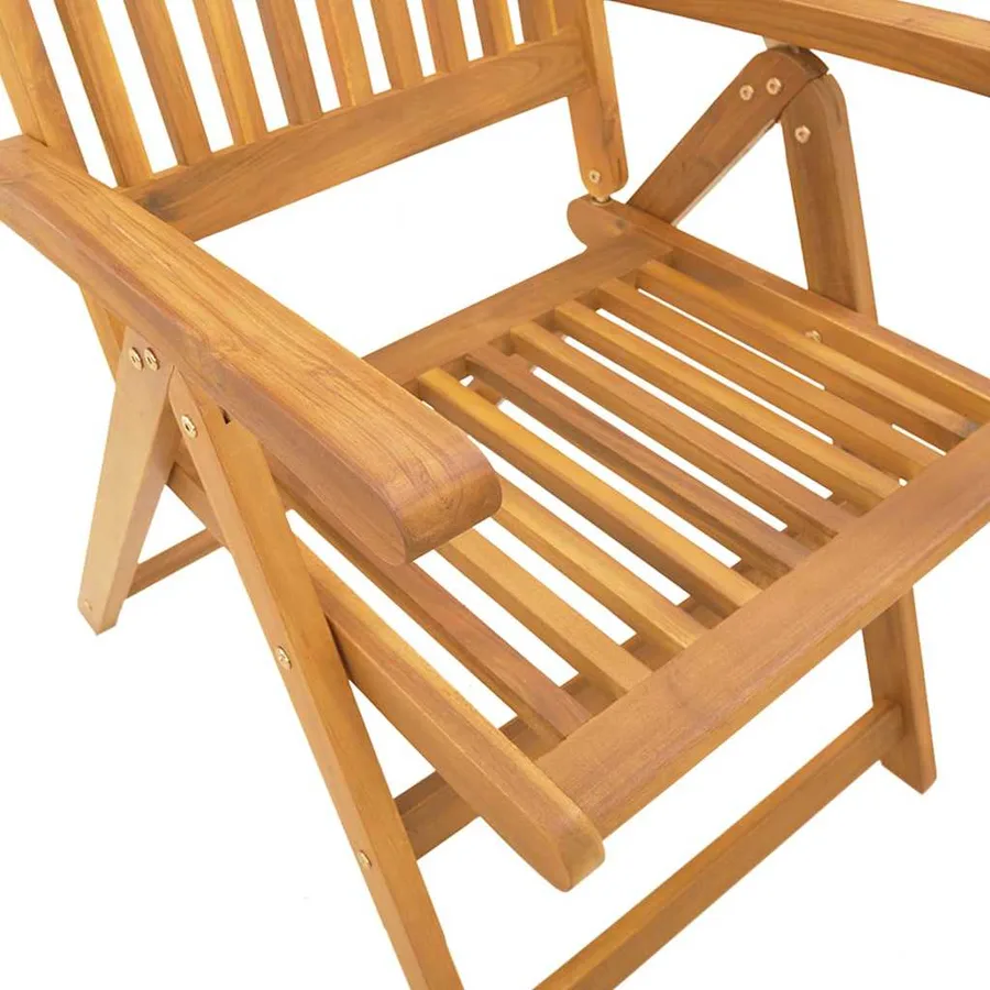 Ensemble à manger de jardin 7 pcs 180x90x75 cm Bois d'acacia solide - 8