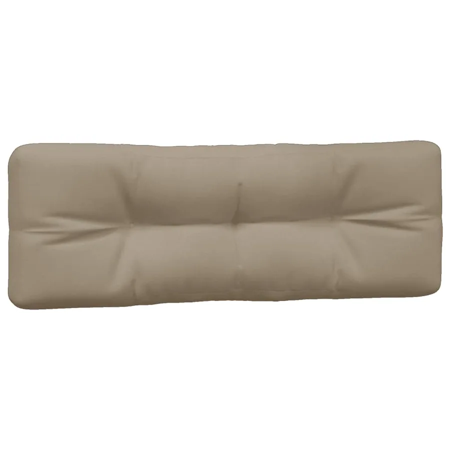 Coussins de palette lot de 3 taupe tissu - 4