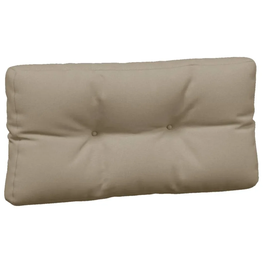 Coussins de palette lot de 3 taupe tissu - 5