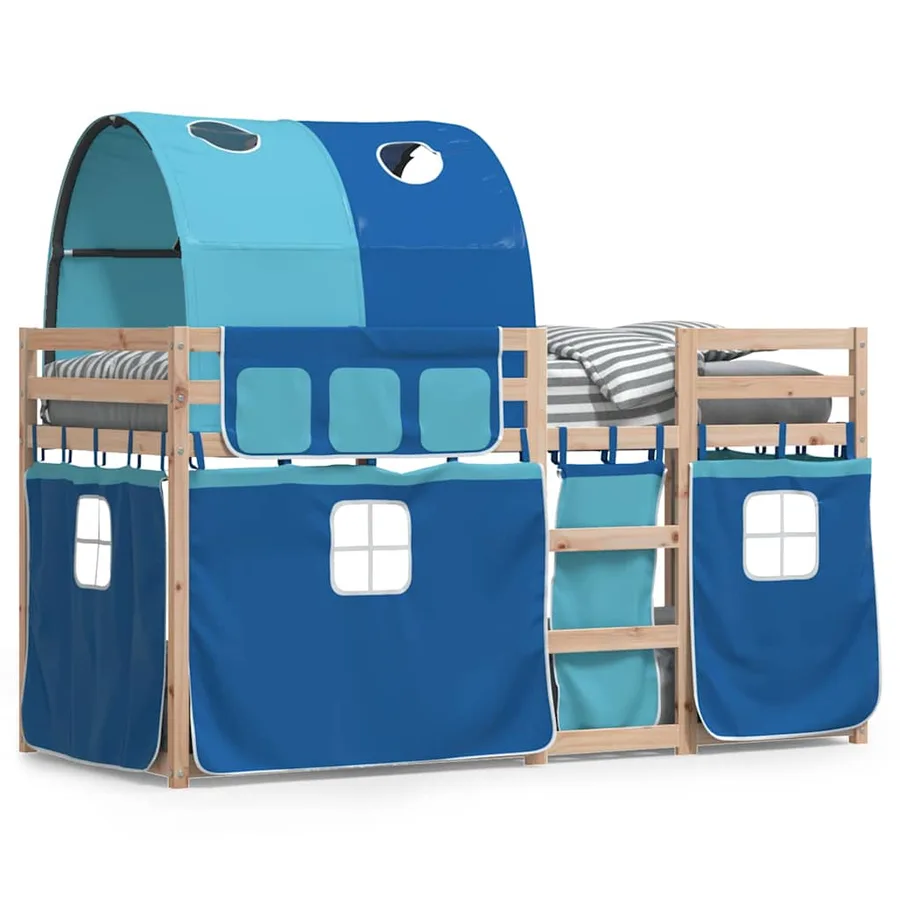 Lit superposé sans matelas 90x190 cm bois de pin massif - 2