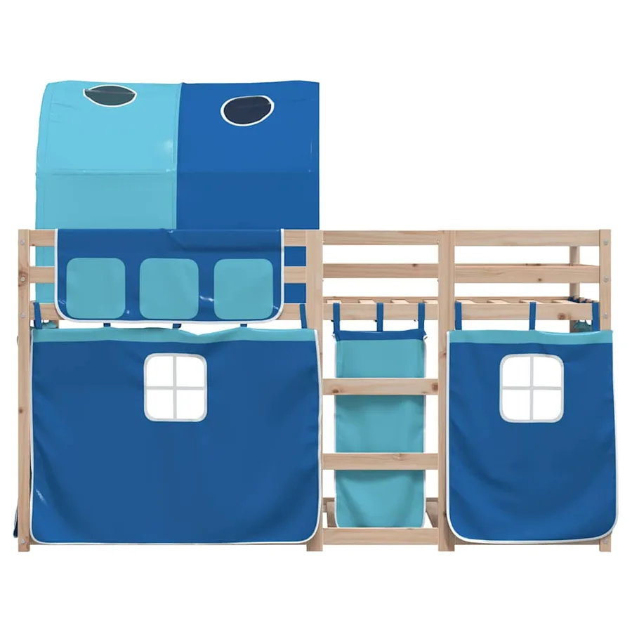 Lit superposé sans matelas 90x190 cm bois de pin massif - 5