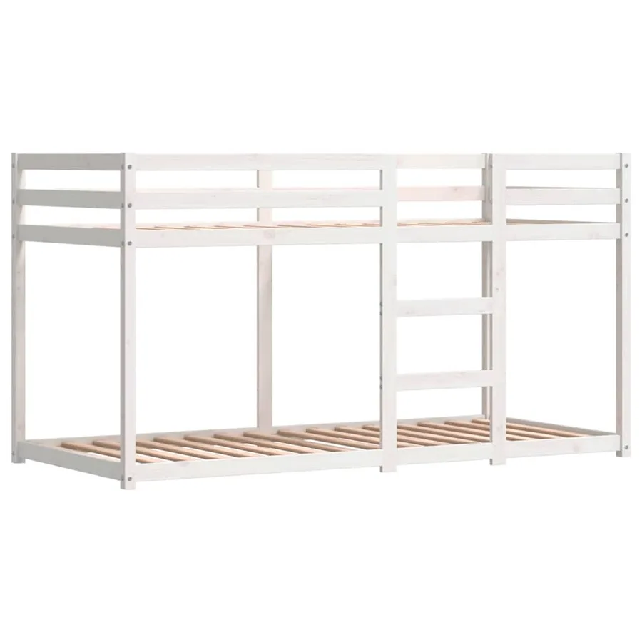 Lit superposé sans matelas rose 80x200 cm bois de pin massif - 8
