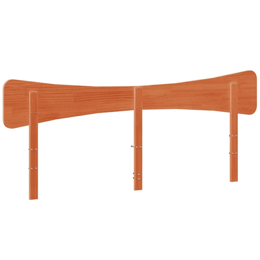 Tête de lit cire marron 180 cm bois massif de pin - 6