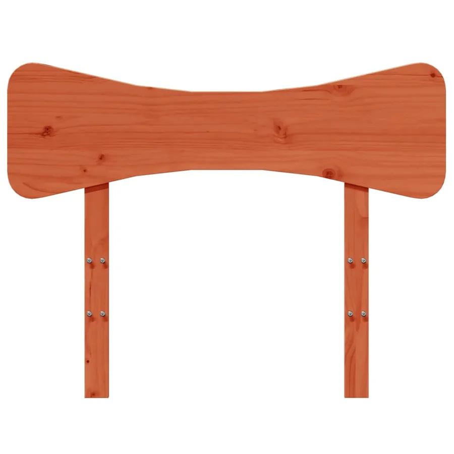 Tête de lit cire marron 90 cm bois massif de pin - 4