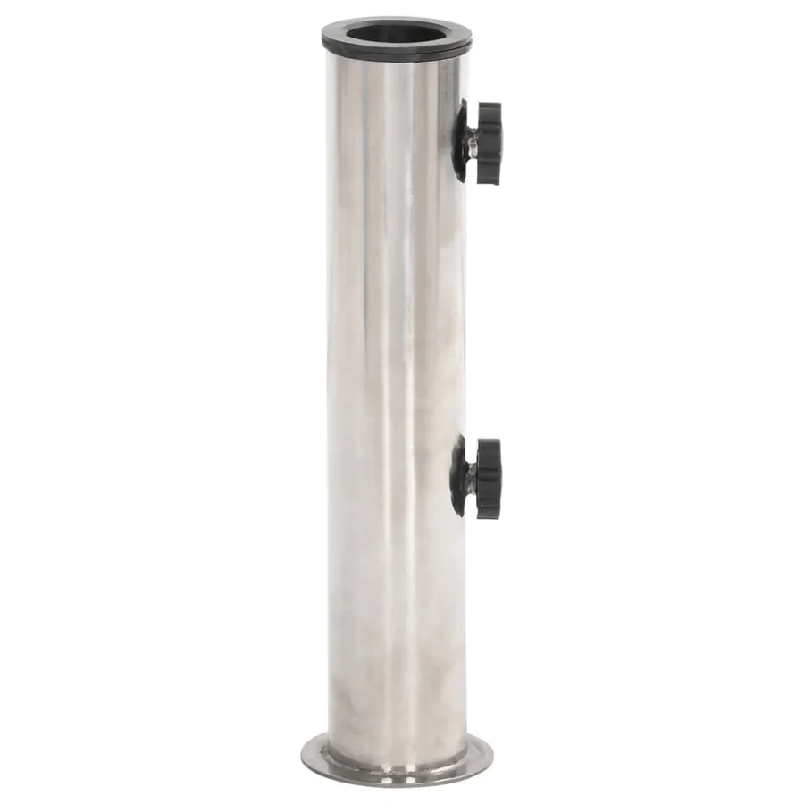 Base de parasol pour mât Ø38/48 mm argenté inox - 3