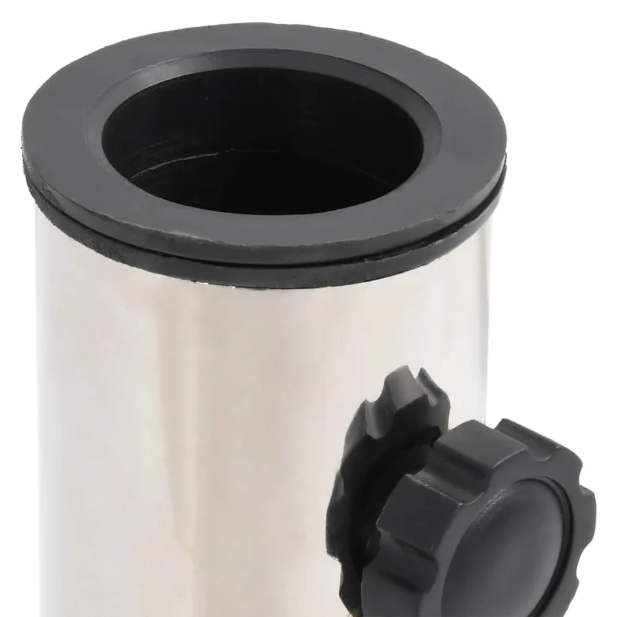 Base de parasol pour mât Ø38/48 mm argenté inox - 4