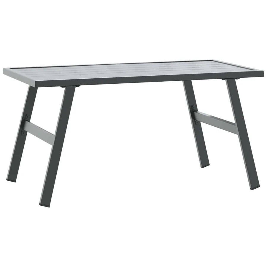 Bancs de jardin avec coussins lot de 4 acier enduit de poudre - 5