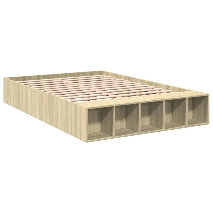 Cadre de lit sans matelas chêne sonoma 120x200 cm - 3