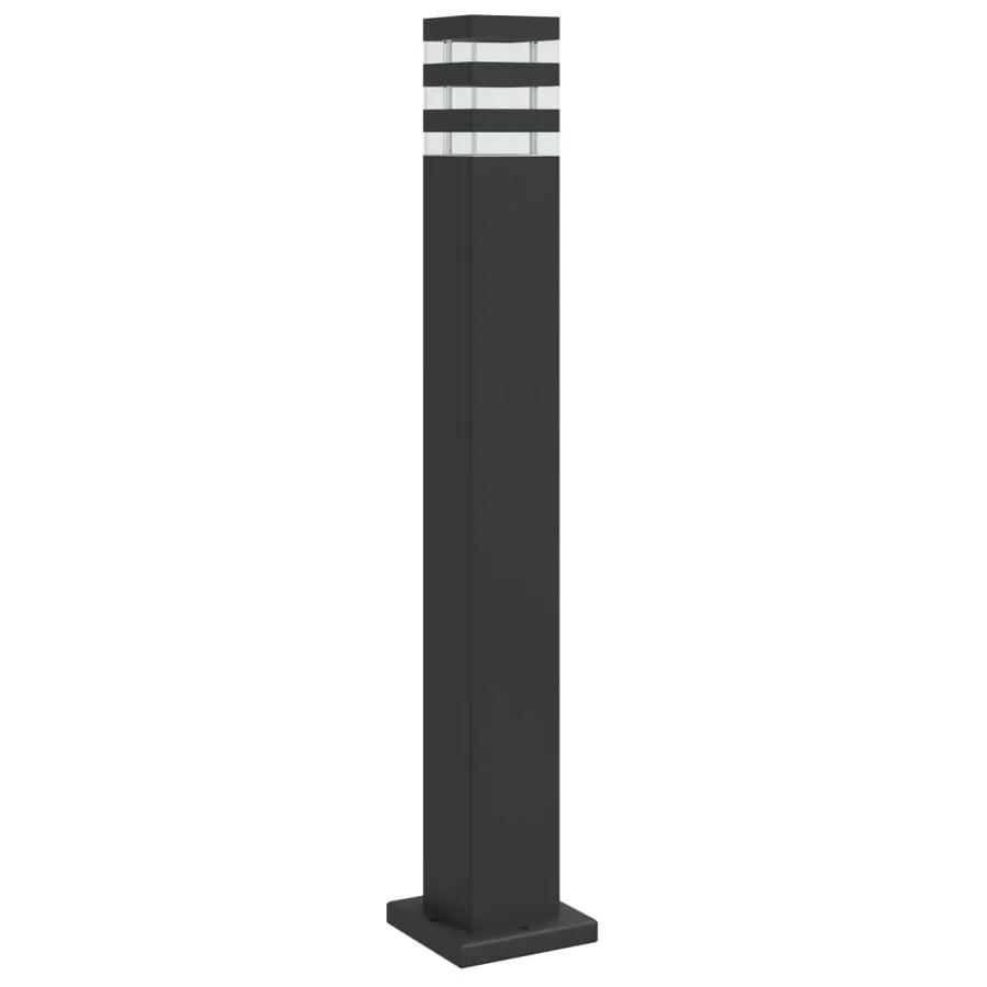 Lampadaire d'extérieur noir 80 cm aluminium - 2
