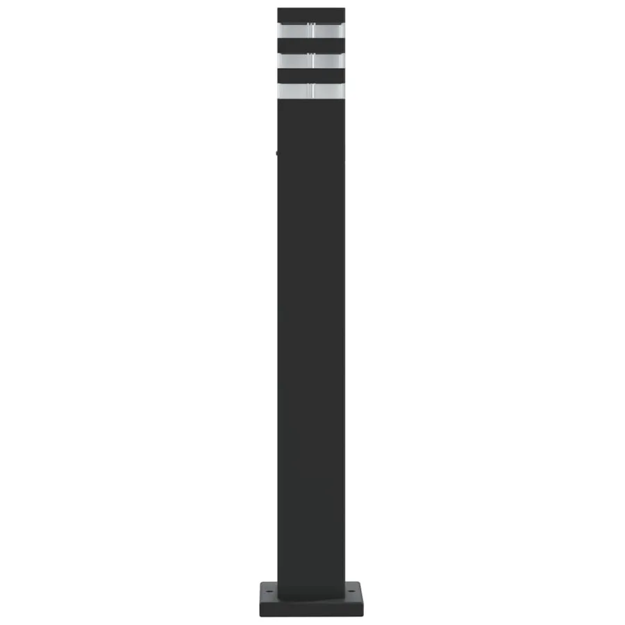 Lampadaire d'extérieur noir 80 cm aluminium - 5
