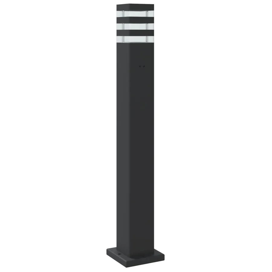 Lampadaire d'extérieur noir 80 cm aluminium - 6