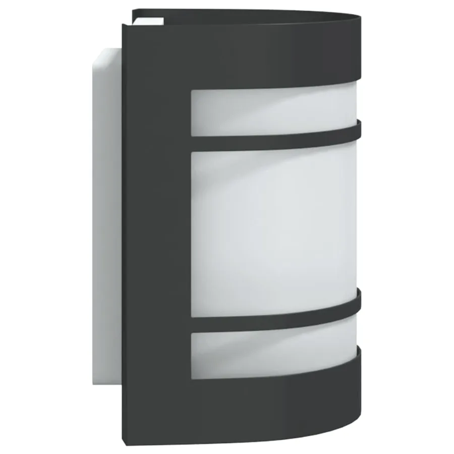Appliques murales d'extérieur 2 pcs noir acier inoxydable - 5