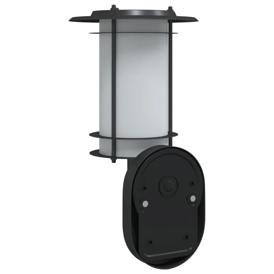 Applique murale d'extérieur avec capteur noir acier inoxydable - 6