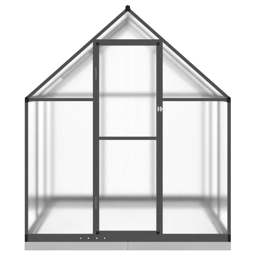 Serre avec cadre de base anthracite 169x169x202 cm aluminium - 3