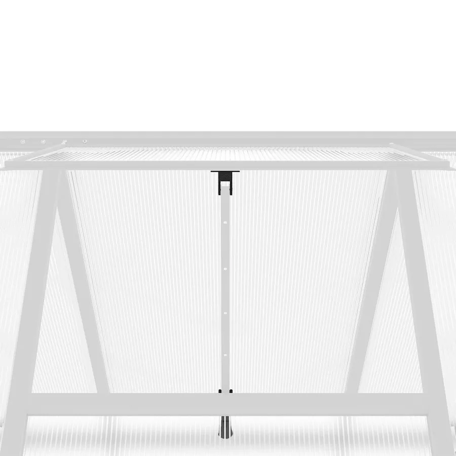Serre avec cadre de base argenté 169x169x202 cm aluminium - 9
