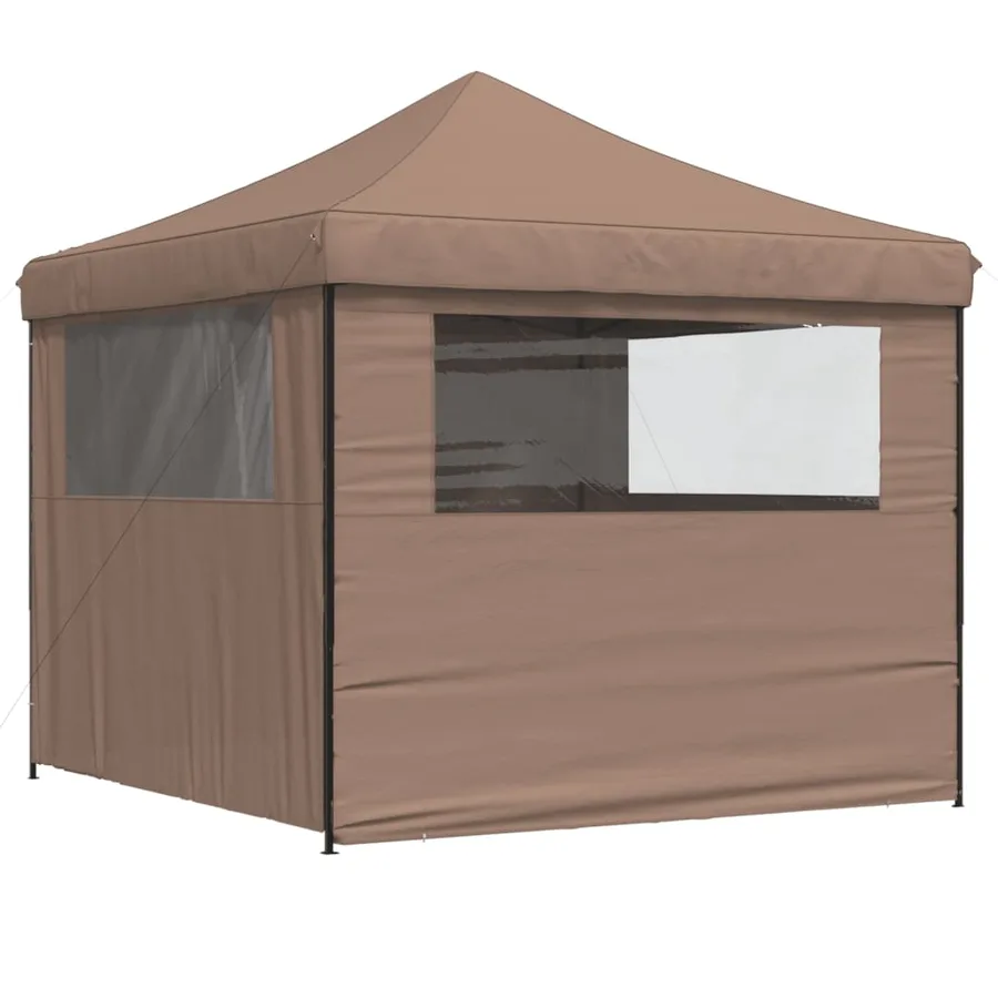 Tente de réception pliable escamotable avec 4 parois latérales - 5