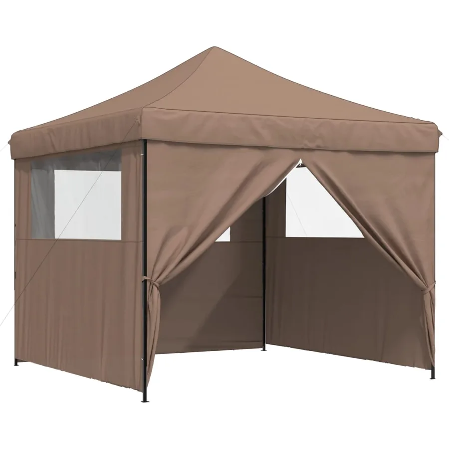 Tente de réception pliable escamotable avec 4 parois latérales - 6