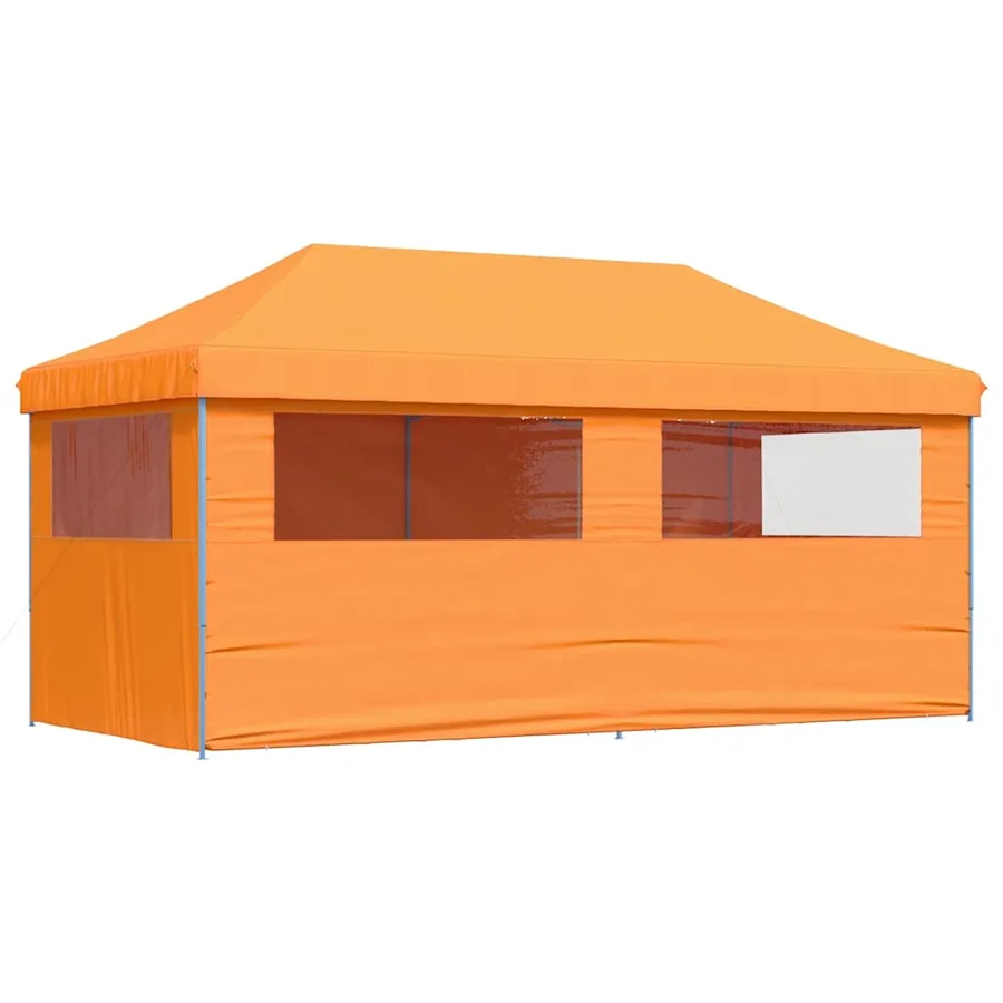 Tente de réception pliable escamotable avec 4 parois latérales - 4