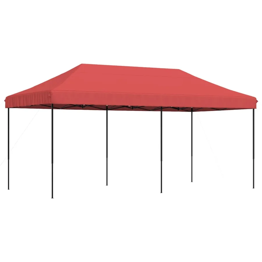 Tente de réception pliable escamotable bordeaux 580x292x315 cm - 2