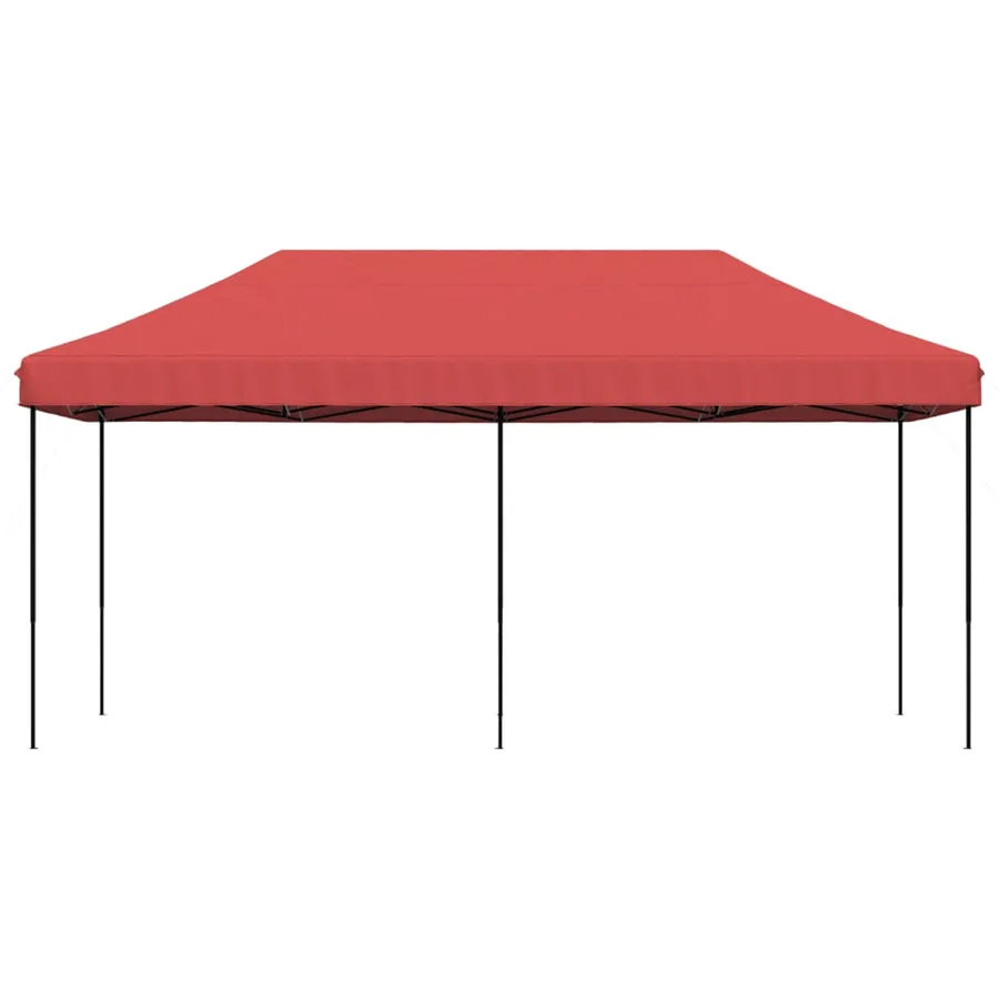 Tente de réception pliable escamotable bordeaux 580x292x315 cm - 3