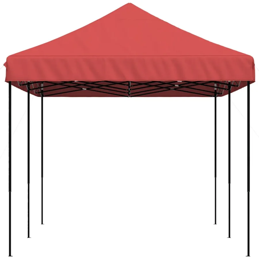 Tente de réception pliable escamotable bordeaux 580x292x315 cm - 4