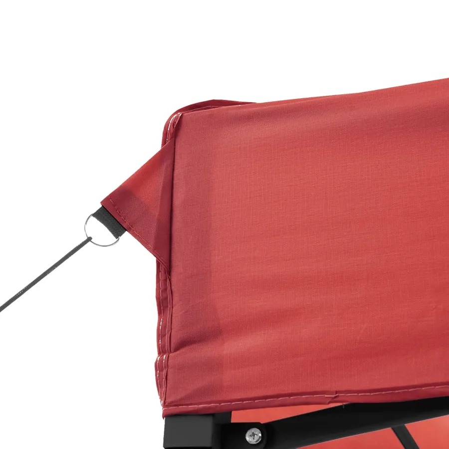 Tente de réception pliable escamotable bordeaux 580x292x315 cm - 7