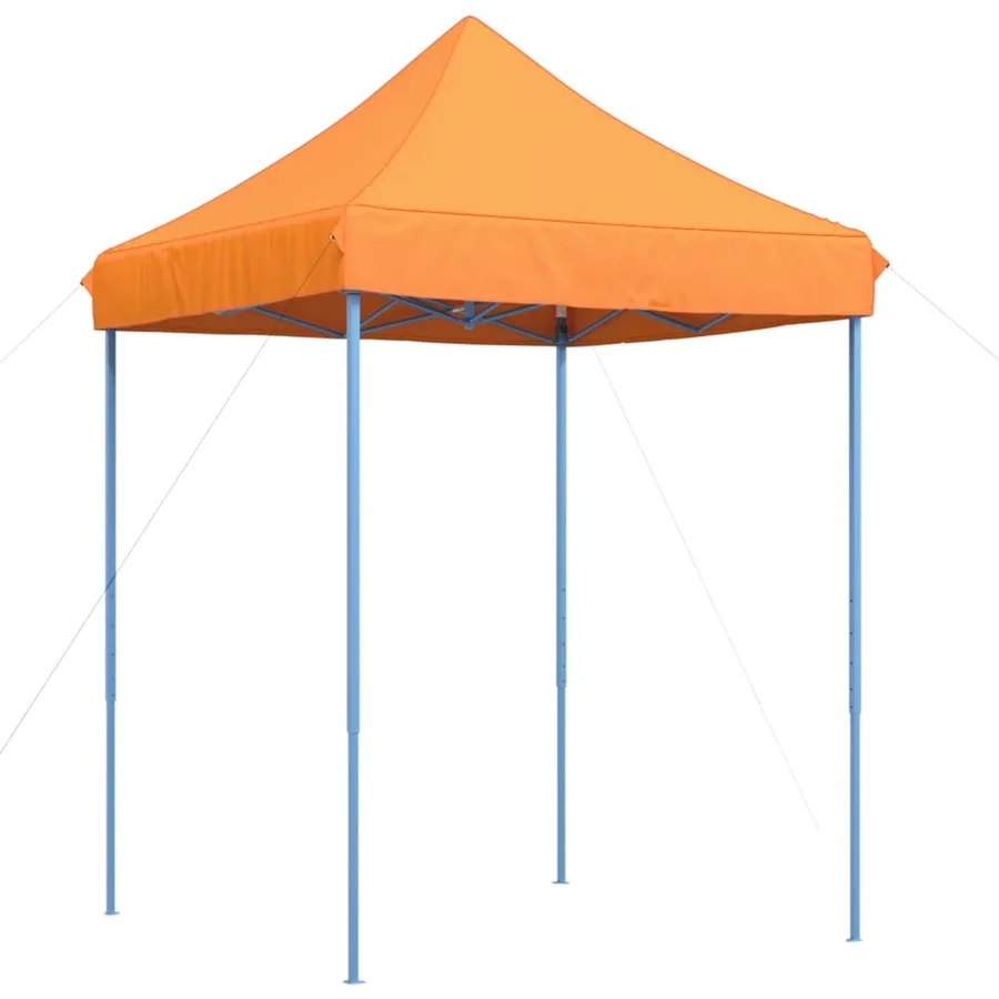 Tente de réception pliable escamotable orange 200x200x306 cm - 2