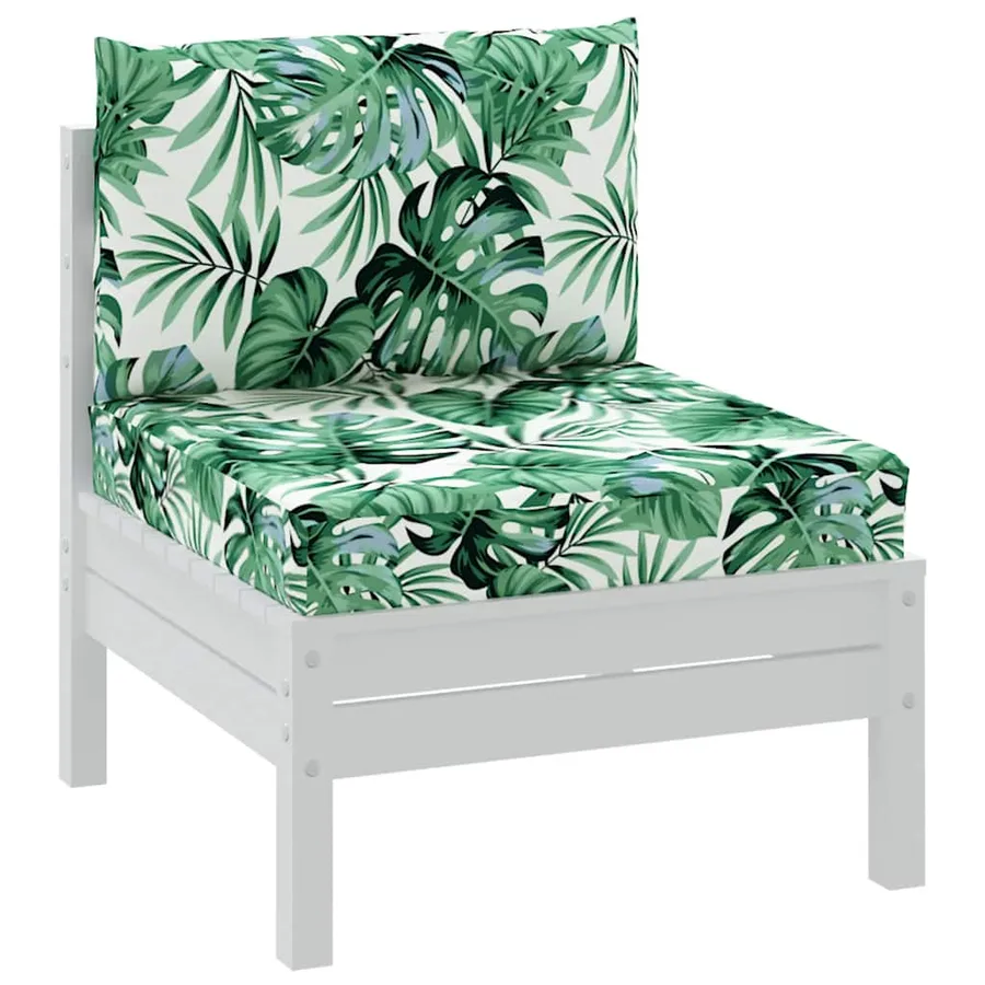 Coussins de palette lot de 2 motif de feuilles tissu - 3