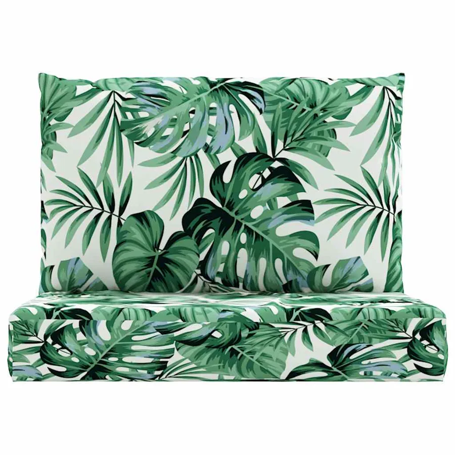 Coussins de palette lot de 2 motif de feuilles tissu - 4