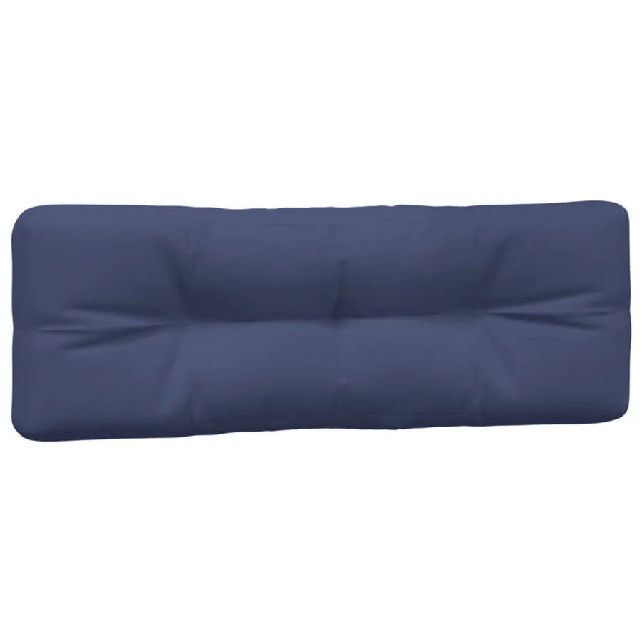 Coussins de palette lot de 2 bleu marine tissu - 4