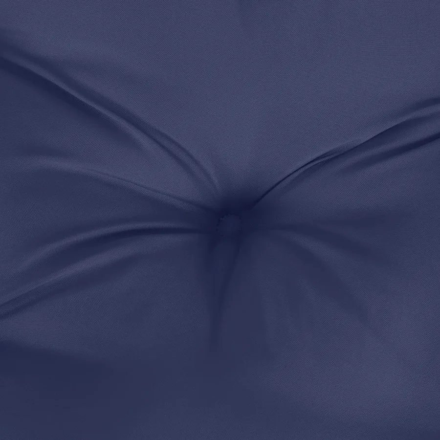 Coussins de palette lot de 2 bleu marine tissu - 6