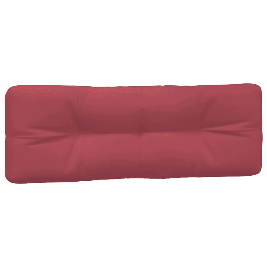 Coussins de palette lot de 5 rouge bordeaux tissu - 4