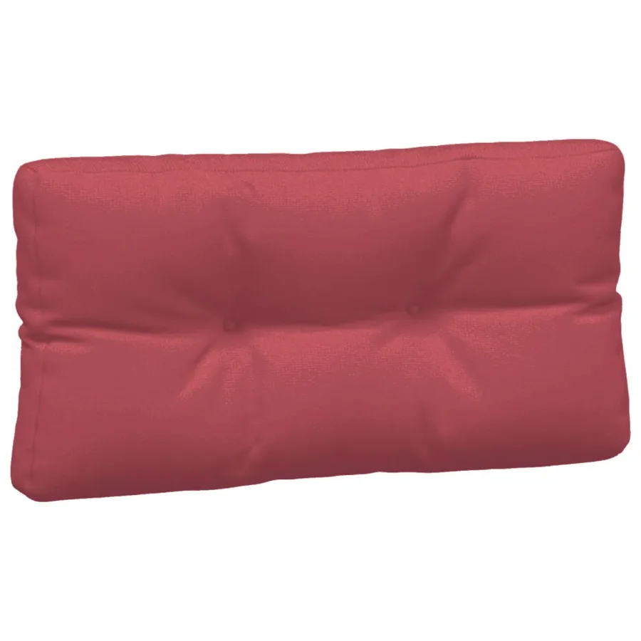 Coussins de palette lot de 5 rouge bordeaux tissu - 5