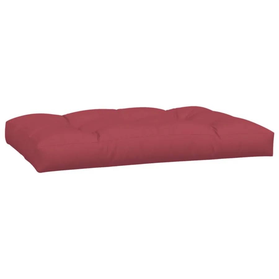 Coussins de palette lot de 5 rouge bordeaux tissu - 6