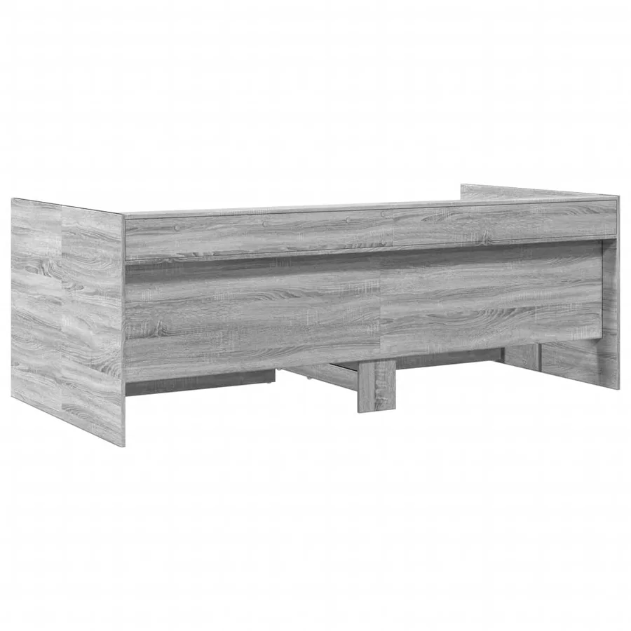 Lit de jour avec tiroirs sans matelas sonoma gris 90x190 cm - 6